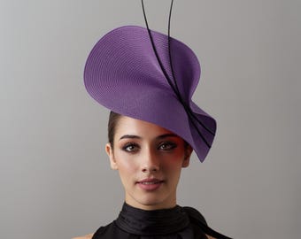 Vintage Mr John\'s 100% Wool Hat Purple Feathers Special Occasion Derby Pimp Vintage Mr John main image 3