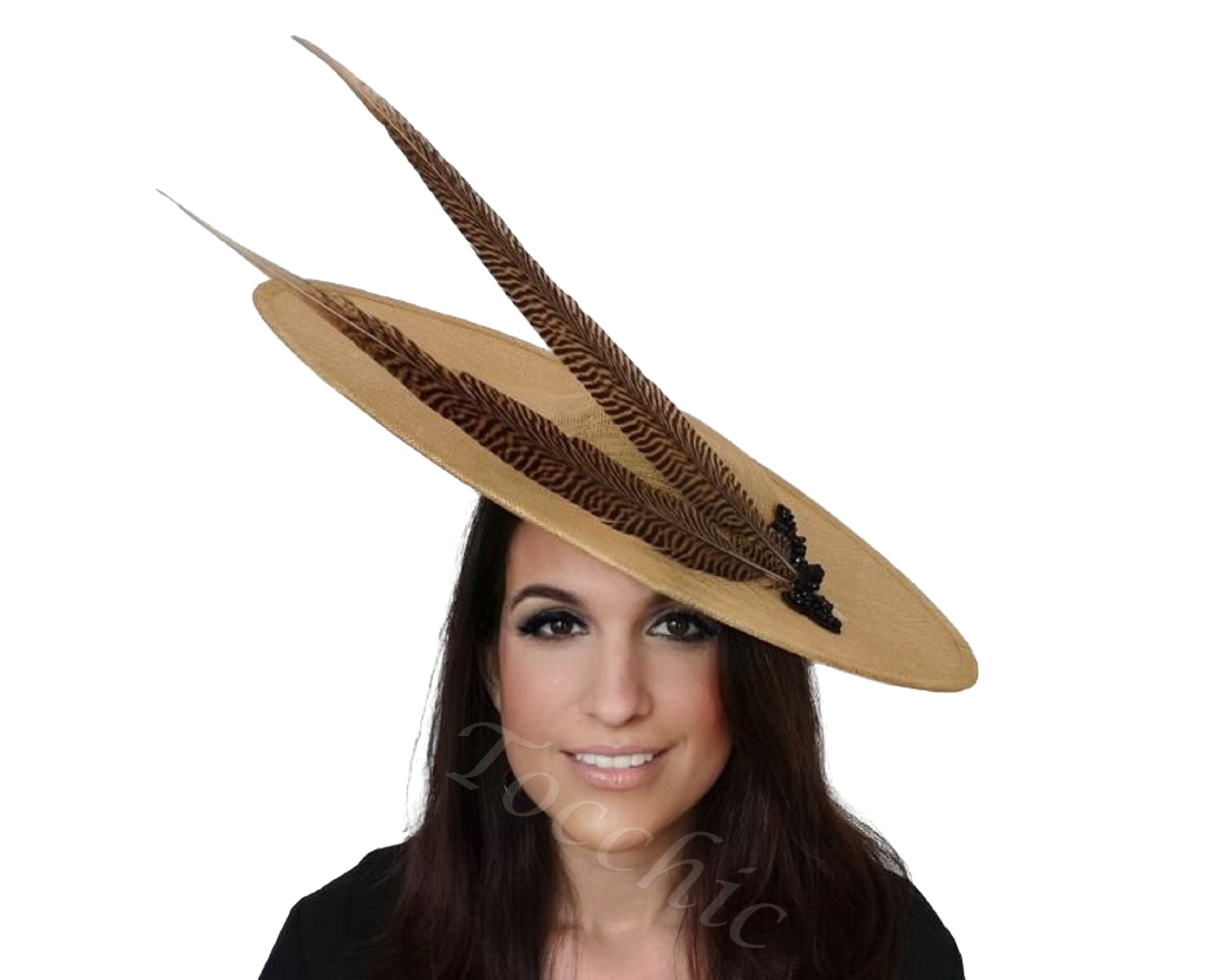 Sunhat Gold Lampshade Hatbeige Derby 