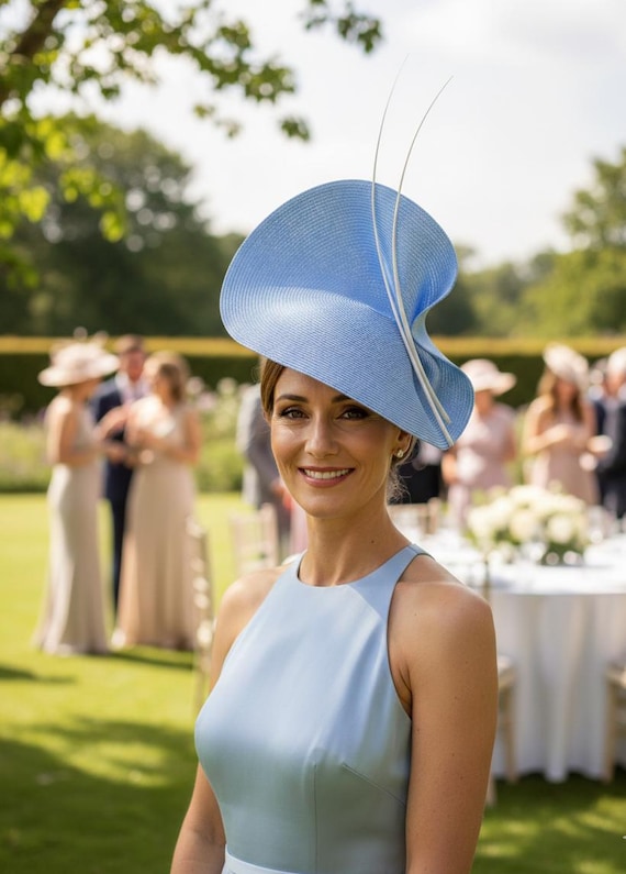 Pale blue fascinator|Wedding hats for women|135.00