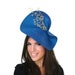Royal blue fascinator, Kentucky derby hat Royal blue, Ascot hat blue, Electric blue wedding hat, Ascot fascinator hat gold,Blue cocktail hat