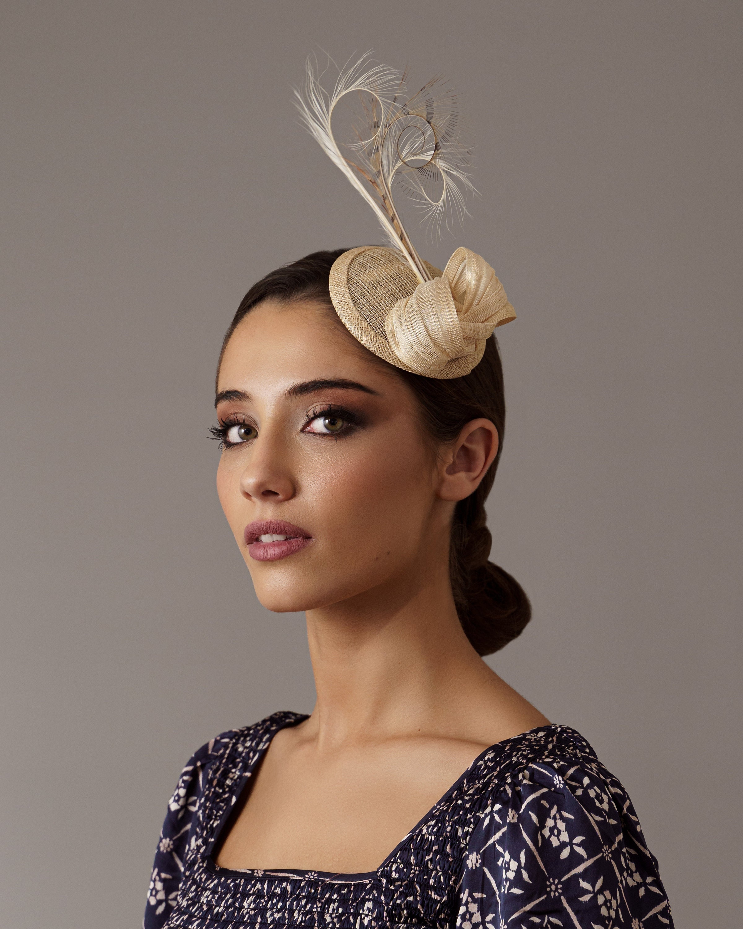 Buy Elegant Cream Fascinator Hat Woman Ivory Wedding Fascinator