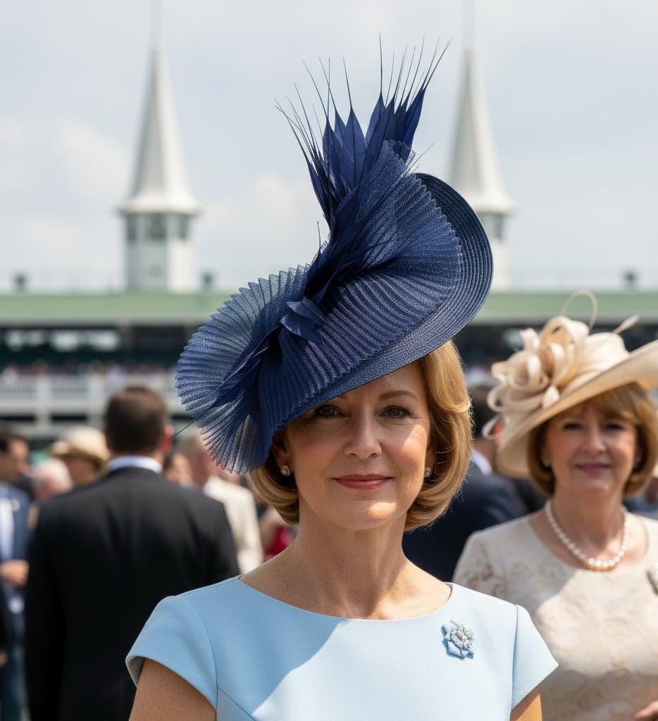Cappello Kentucky Derby, Fascinator da sposa con fiori