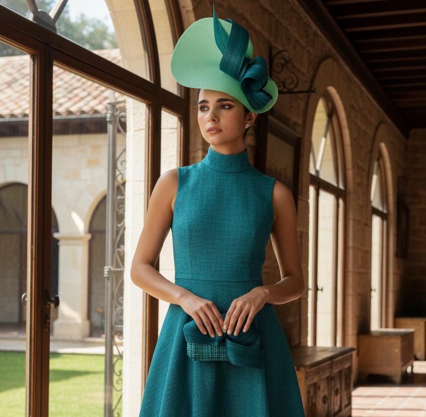 formal dress with fascinator Styling a Fascinator with an Evening Dress