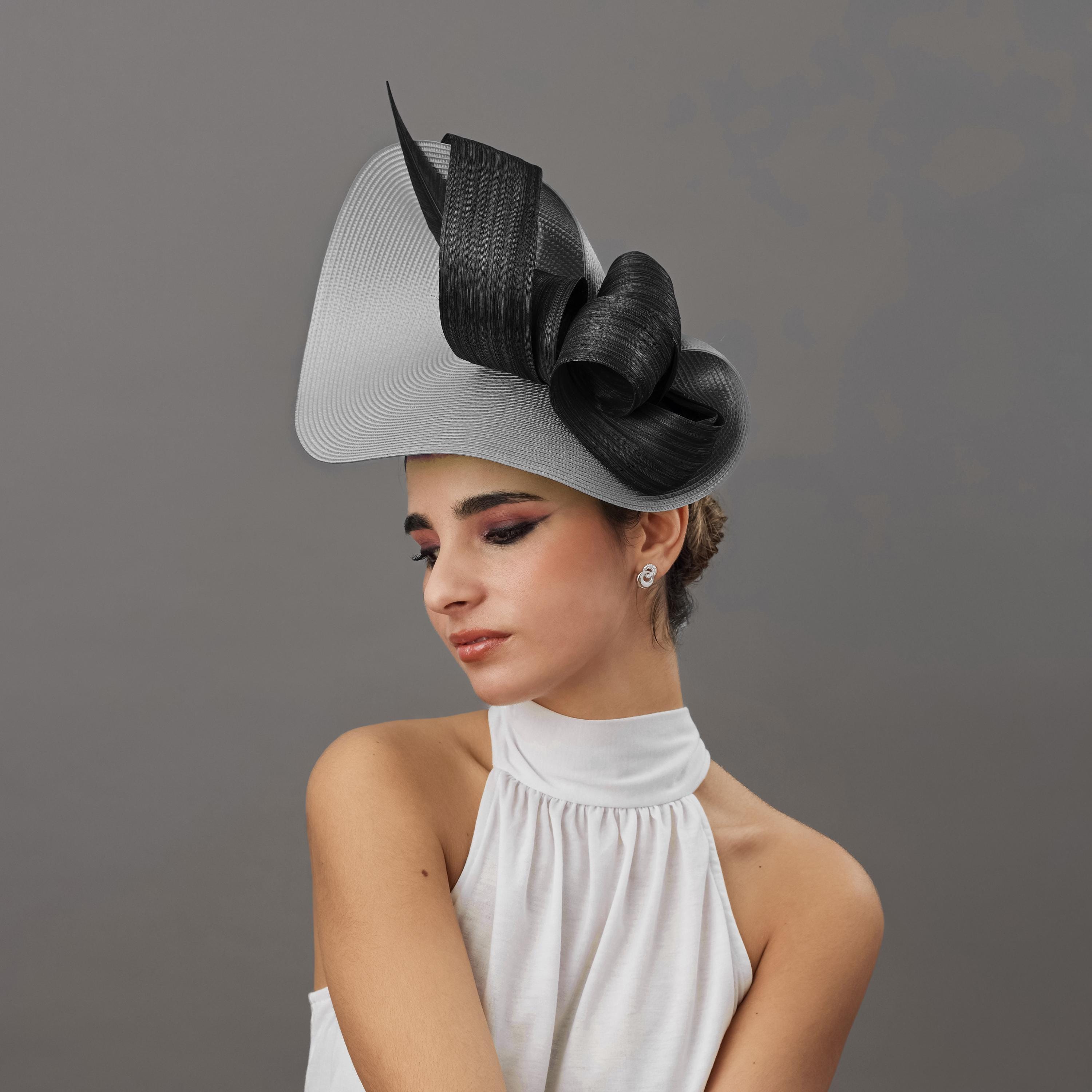 Gray Grey Velvet Gold Fascinator Disc Netting Bow Feather Church Derby Tea Hat Dresyu Fascinators Tea Party Derby Hat Kentucky Hair Accessories main image 3