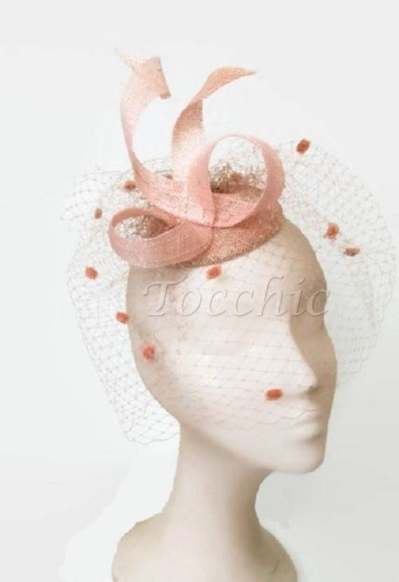 pale pink occasion hat