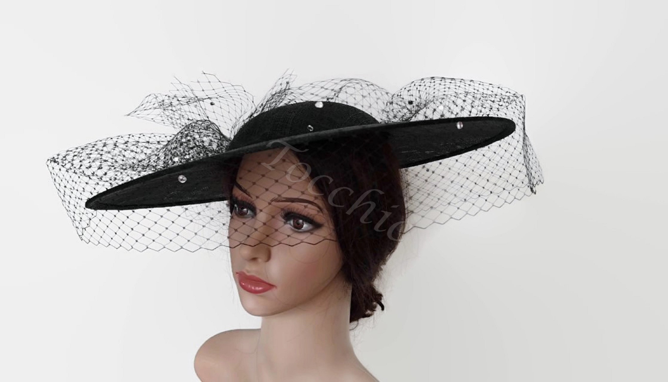 Louisville Derby Hat Earring BLACK – Caroline Hill Wholesale