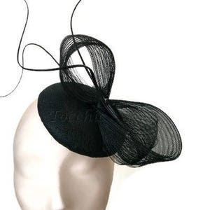 Black Fascinator Hat, Black Ascot Hat, Black Derby Hat, Ladies Hats ...