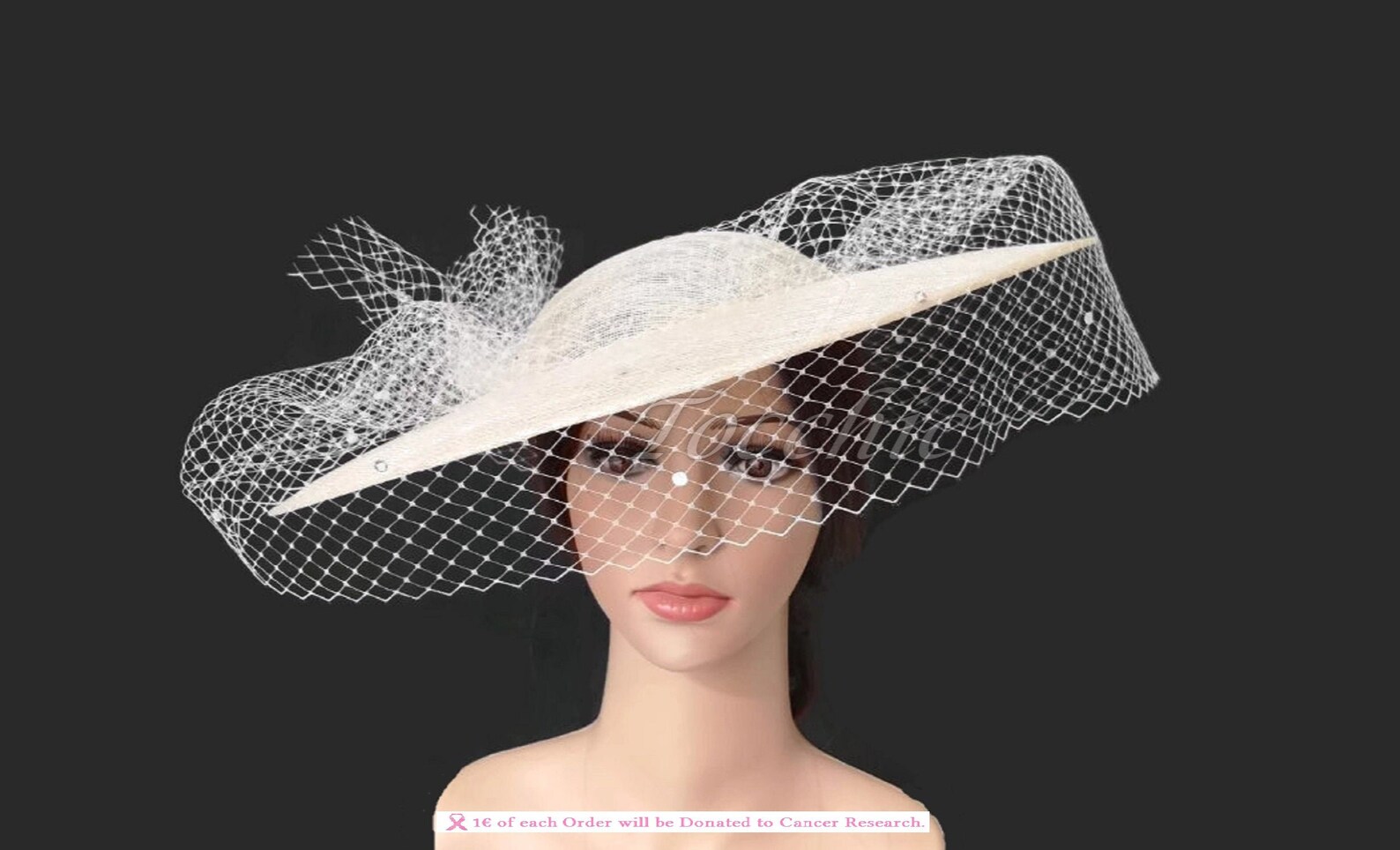 Cream Wedding Hat With Veil Ivory Kentucky Derby Hat for Etsy