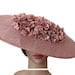 Elegant Pale pink wedding hat, dusky pink Kentucky derby hat, Kate middleton hat, Ascot hat nude, Womens dress hat pink, Dubai World Cup hat