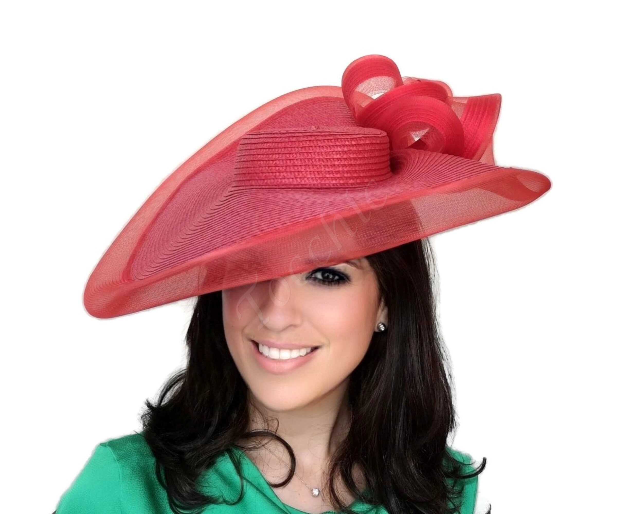 Black and Red Kentucky Derby Fascinator, Wedding Hat, Bridesmaids, Kate