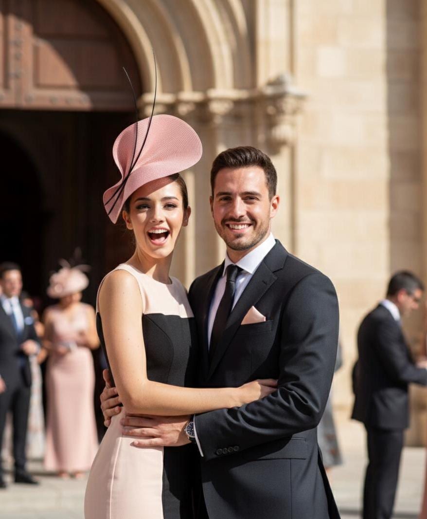Elegant Nude and Black Fascinator for the Kentucky Derby  display picture 1