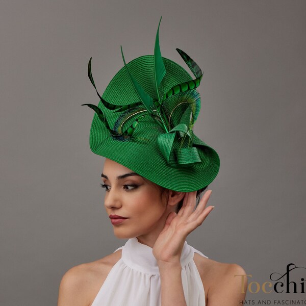 Green Fascinator - Etsy UK