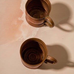 Vintage Copper Kitchenware Vintage food photography props Food styling Kitchenware copper mugs copper canisters image 9