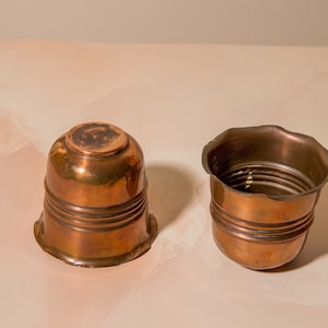 Vintage Copper Kitchenware Vintage food photography props Food styling Kitchenware copper mugs copper canisters image 5