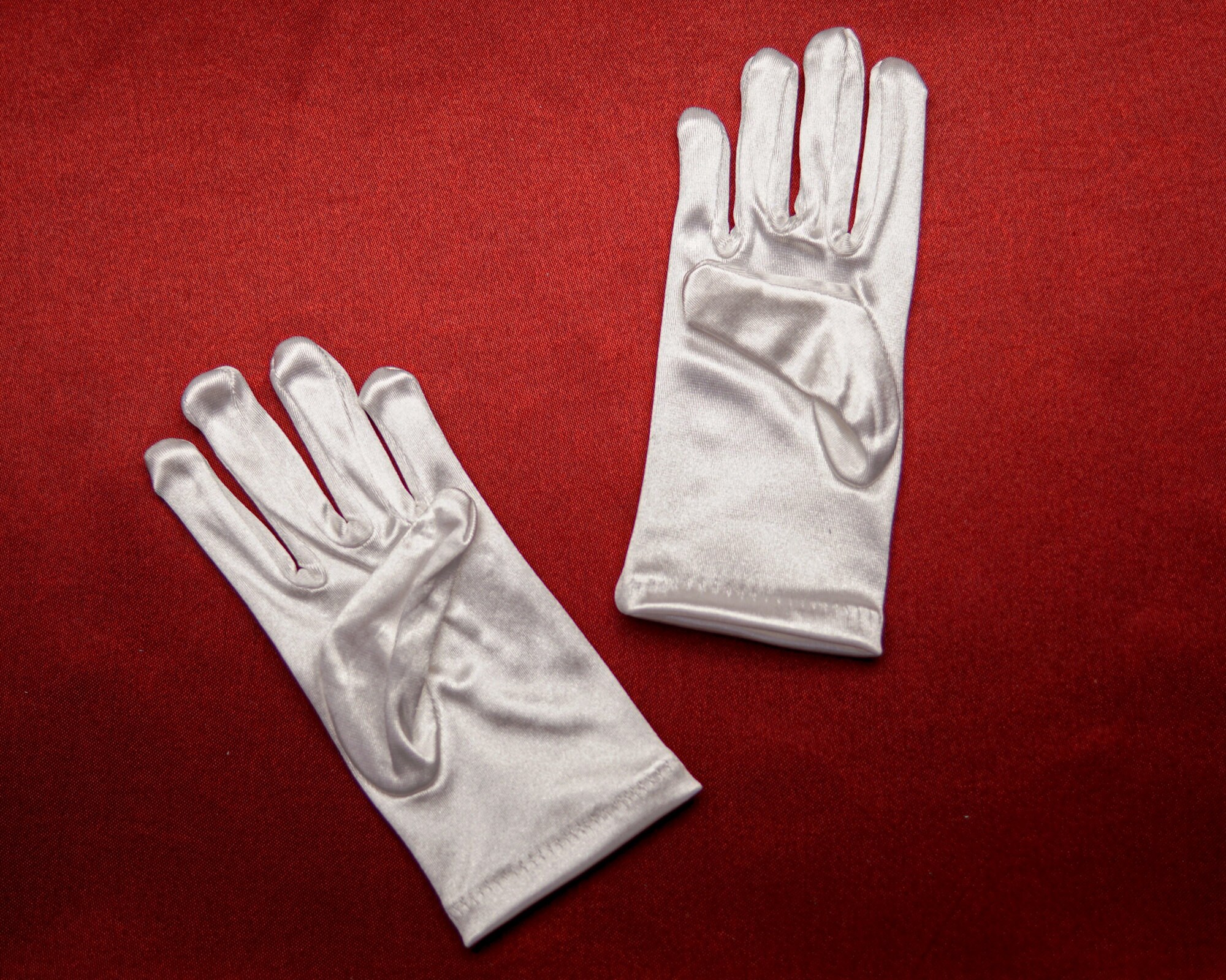 chinese dress ladies Plain Short White Gloves – Cats Like Us main image 0