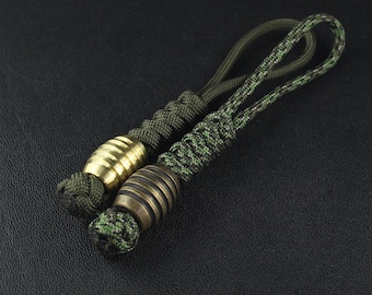 Paracord Lanyard with B7 Bead Brass