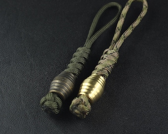 Paracord Lanyard with B6 Bead Brass