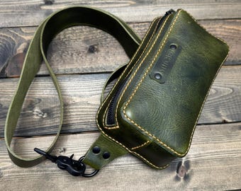 Leather Fanny, Crossbody Bag, Hand made in BC, Canada