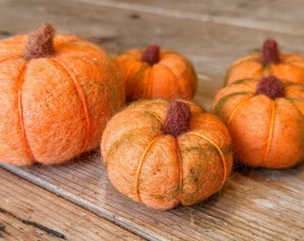 Calabaza de fieltro hecha a mano (mediana)