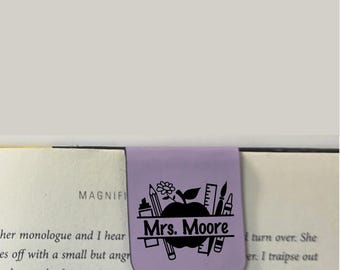 Teacher - Bookmark | Magnetic | Engraved Leatherette