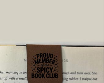 Spicy Book Club Member - Bookmark | Magnetic | Engraved Leatherette