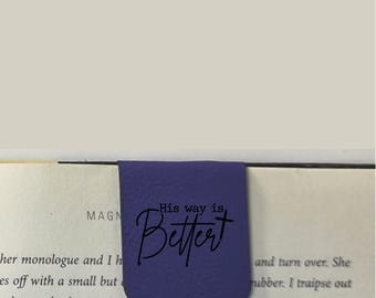 His Way Is Better - Bookmark | Magnetic | Engraved Leatherette