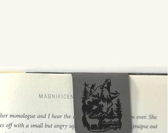 Bear - Bookmark | Magnetic | Engraved Leatherette