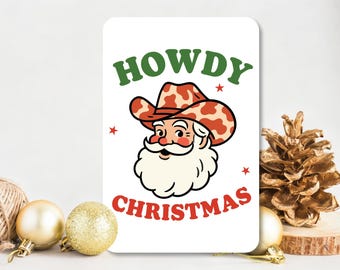 Howdy Christmas - Metal Home Decor Sign | 12x18 inches