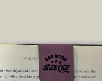 Bad Bitch Book Club - Bookmark | Magnetic | Engraved Leatherette