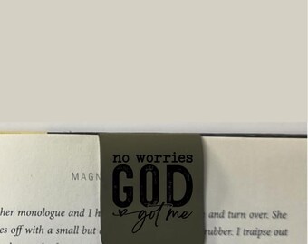 God Got Me - Bookmark | Magnetic | Engraved Leatherette