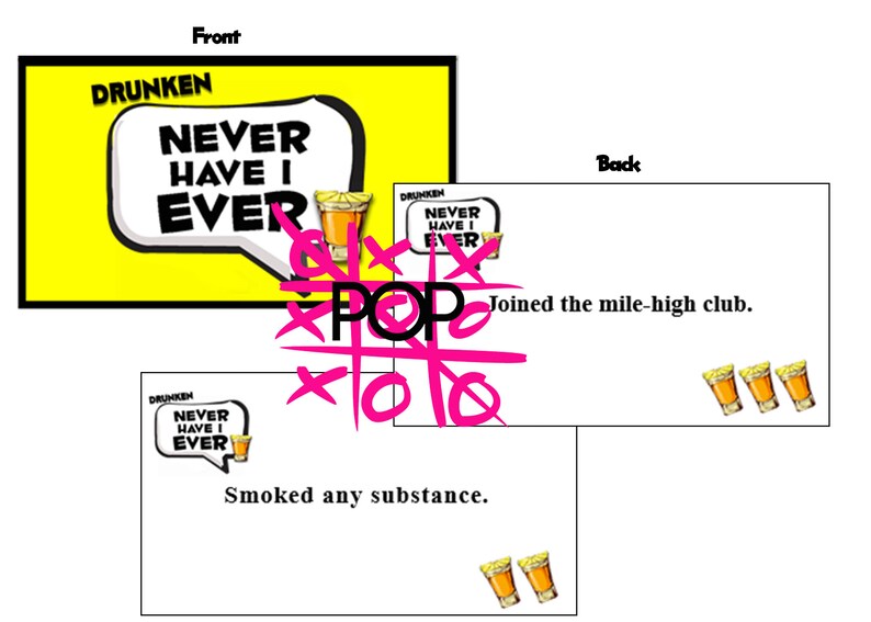 Drunken Never Have I Ever - Etsy
