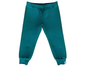 Solid colour Emerald Kids Pants: Oeko-Tex Certified Toddler Clothing