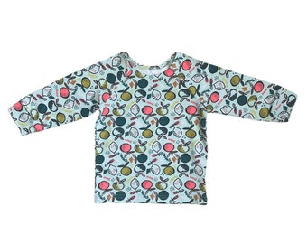 Oeko-Tex Kids Pullover: Diamond Pattern Long Sleeve Sweatshirt