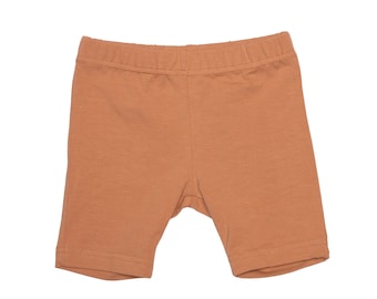 Baby Biker Shorts: Light Sea Green Toddler Shorts, Made in Estonia