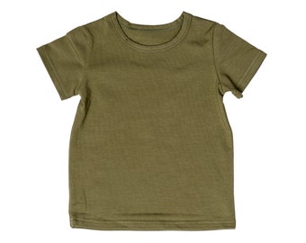 Olive Green Shirt, Kids Shirt, Kids Tshirt, Kids Tee, Kids T-shirt, Toddler Tshirt, Cotton Tshirt, Cotton Shirt, Kids Clothing, Kids Clothes