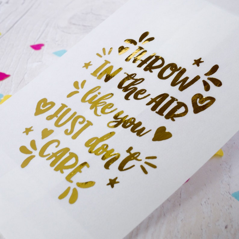 10x Foil 'throw in the Air' Confetti Bags Etsy UK