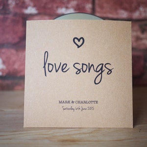 10x personalised CD cover / sleeve wedding favour for music lovers or music theme image 3