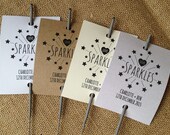 Set Of 12 Personalised Wedding Sparkler Covers