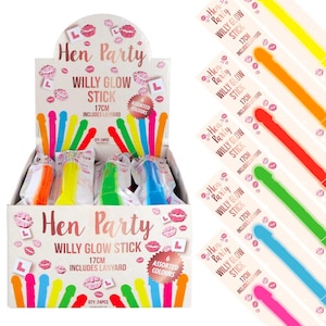 Willy Glow Stick, Hen Party, Hen Do Bag Filler, Hen Party Favour, Hen Do Game, Hen Party Accessory
