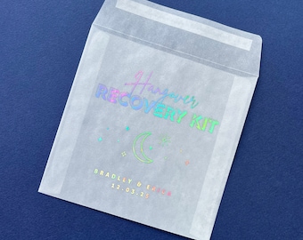 Celestial Foil Hangover Kit Bags: Hen Do, Stag Do Party Favours