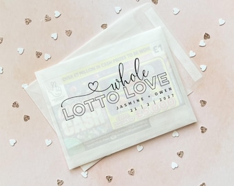 Scratch Card Holder : Fun Wedding Favour