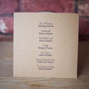 10x personalised CD cover / sleeve wedding favour for music lovers or music theme image 4