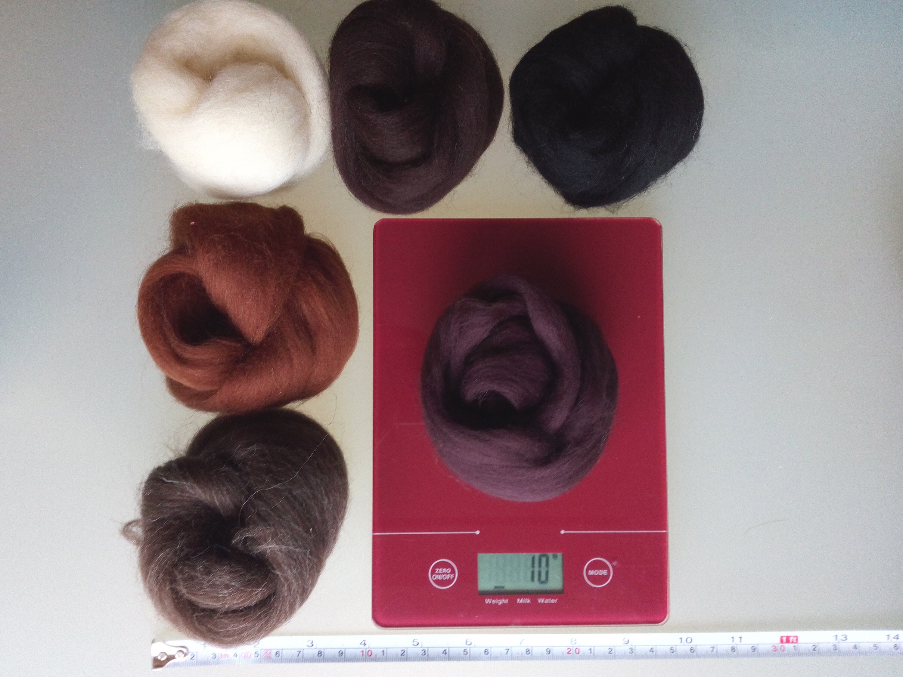 Brown Sets Pure Merino Wool for Needle and Wet Felting Brown Etsy UK