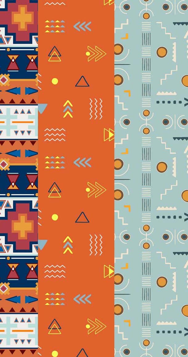 Combined Aztec Miniature Printable Patterns for Fabric/paper - Etsy