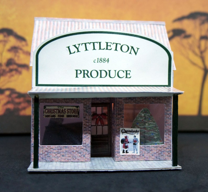 The Produce Shop Papercraft Project Etsy