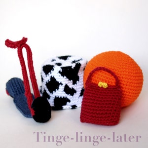 Favorite things, crochet pattern, inspired by teletubbies