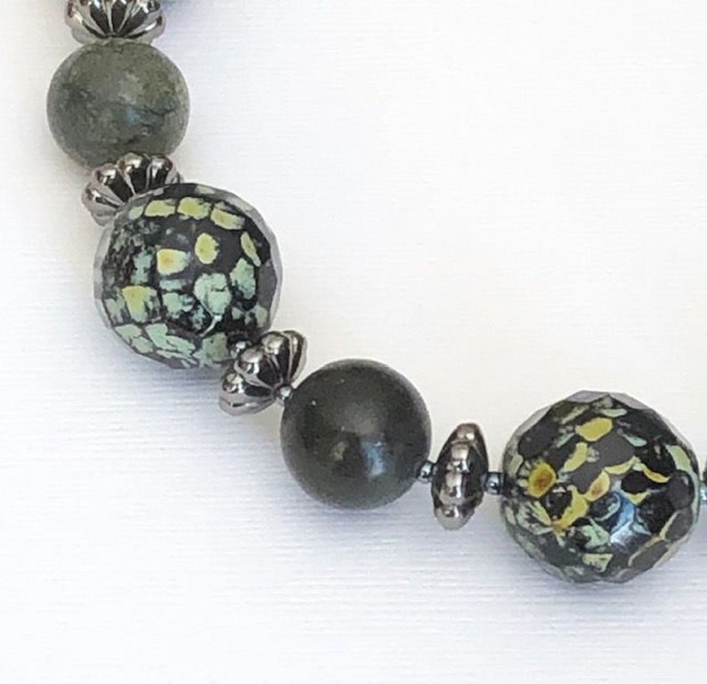 big green beads necklace