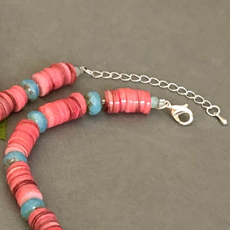 Collier Bohème Plage - Perles Colorées, Étoiles De Mer, Coquillages - Longueur Réglable - Pour Femme, Cadeau D'Été - 4