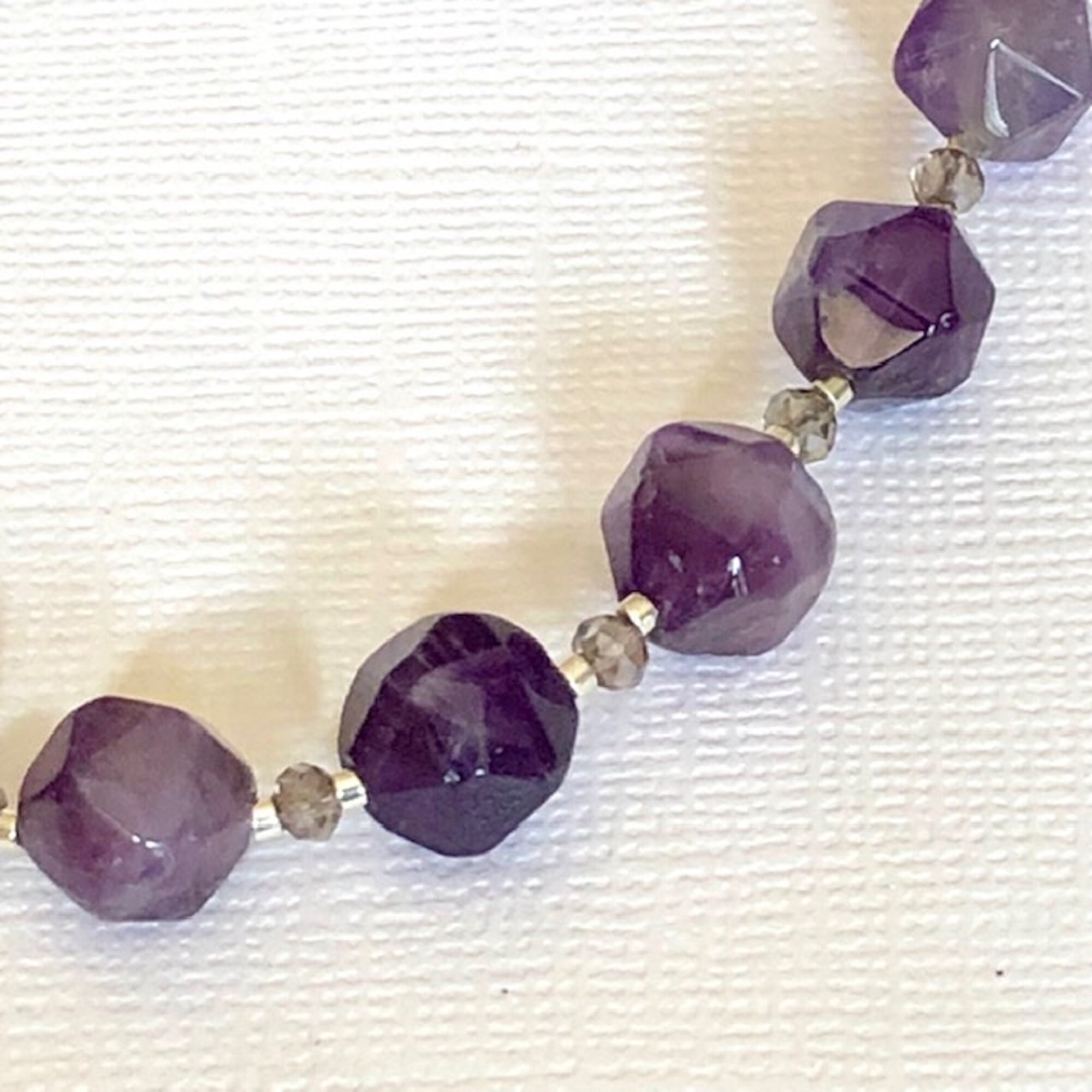 Collier Perles Grande Taille En Pierre De Lune Bleue - Réglable 18 Pouces - Fait Main En Inde