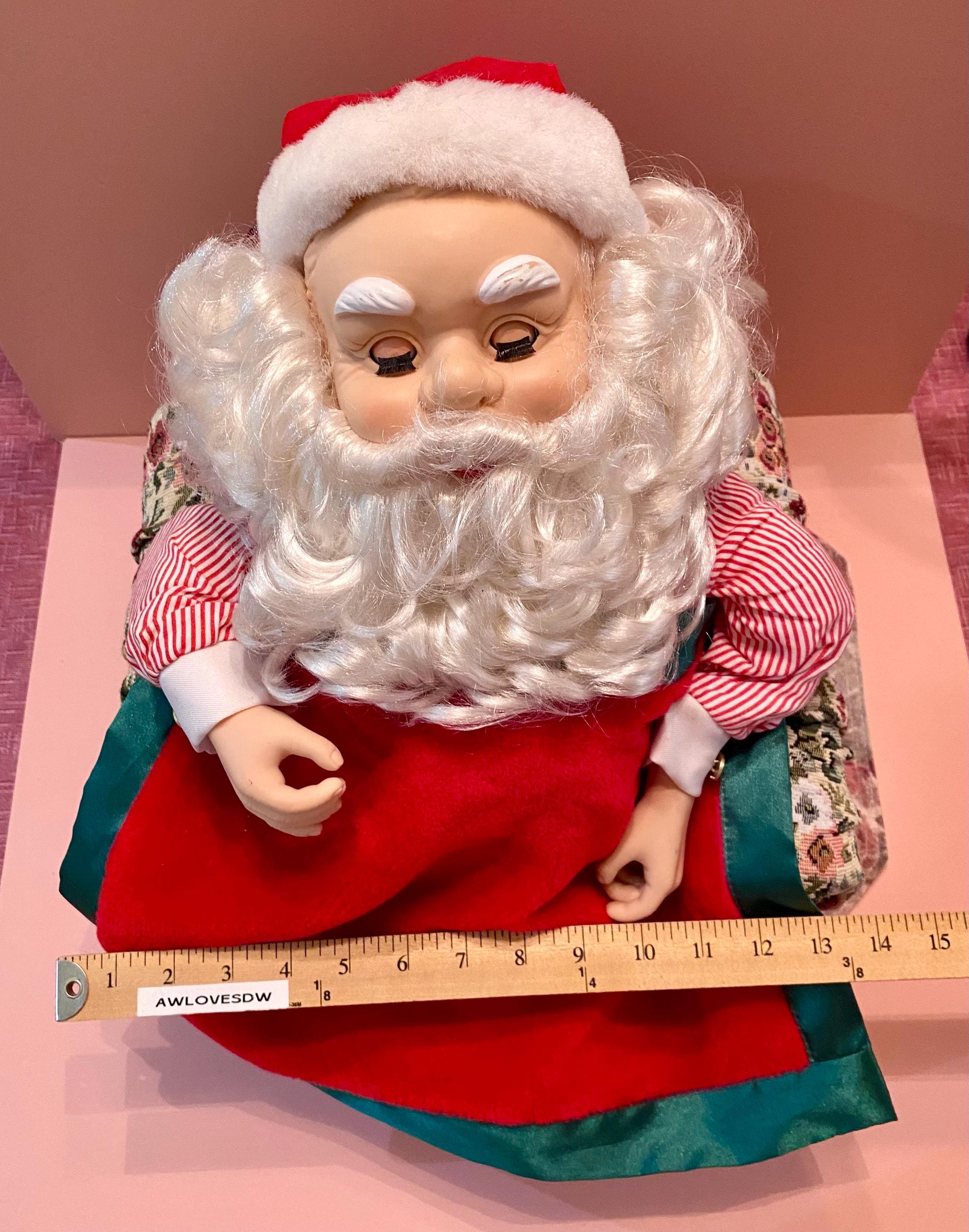 Vintage Telco Animated Motionette Sleeping Snoring Whistles Santa